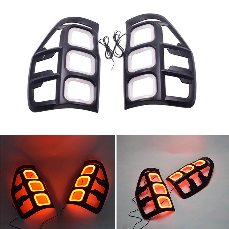2Pcs Auto 12V Rear Bumper Reflector Light Tail Brake Light F