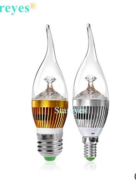 6 pcs Dimmable 3W 4W 5W E14 E27 LED flame Candle Light spotl