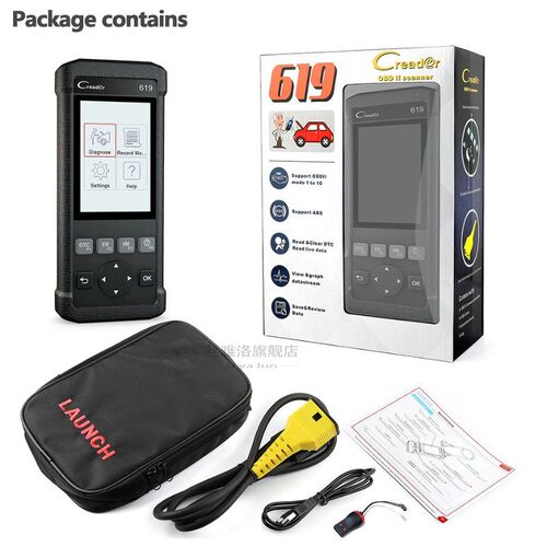 Launch CR619 OBD2 Scanner Engine ABS SRS ODB2 Scan Tool Mult