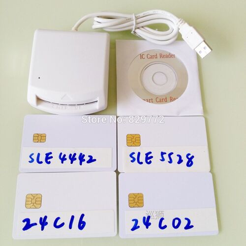 USB EMV Smart IC chip card writer reader Support I2C memory