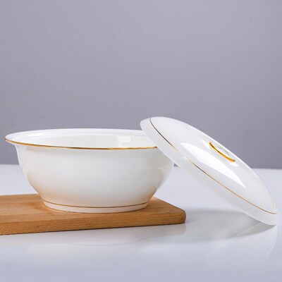 Round ceramic soup pot with lid Bone China Phnom Penh Soup P