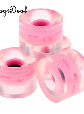 Perfeclan 4pcs 60mm Light p Skateboard Longboard Wheels Flas
