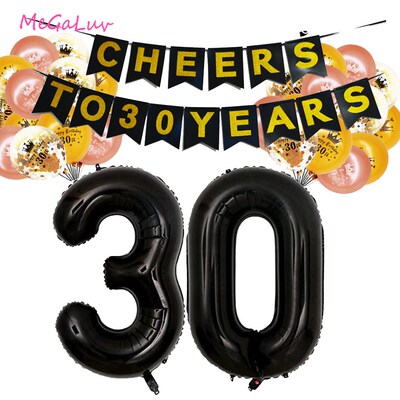 21/30/50/60 Years Old Birthday Banner Pennant Birthday Paper