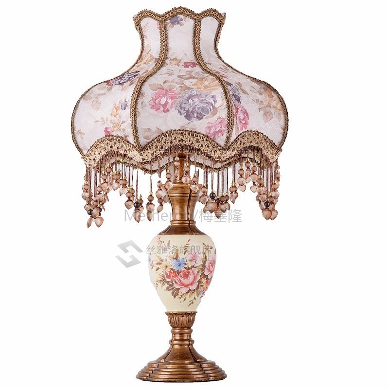 European Classic Bedroom Bedside Lamp Creative Tunable Light