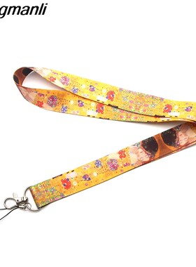 P1988 Dongmanli Gustav Klimt Lanyards For Keys ID Card Pass