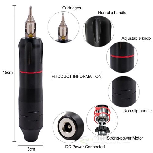 Newest Tattoo Machine Kits Rotary Tattoo Pen Needles With M