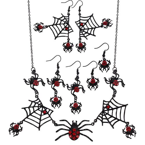 Halloween Party Spider Earing Rings Horror Ghost Festival Ha