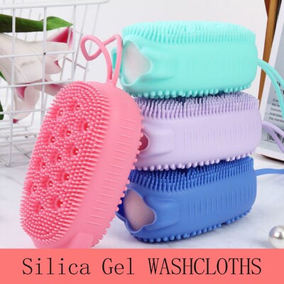 Baby Shower Brush Fast Foaming Bear Silicone Scrubbing Arti