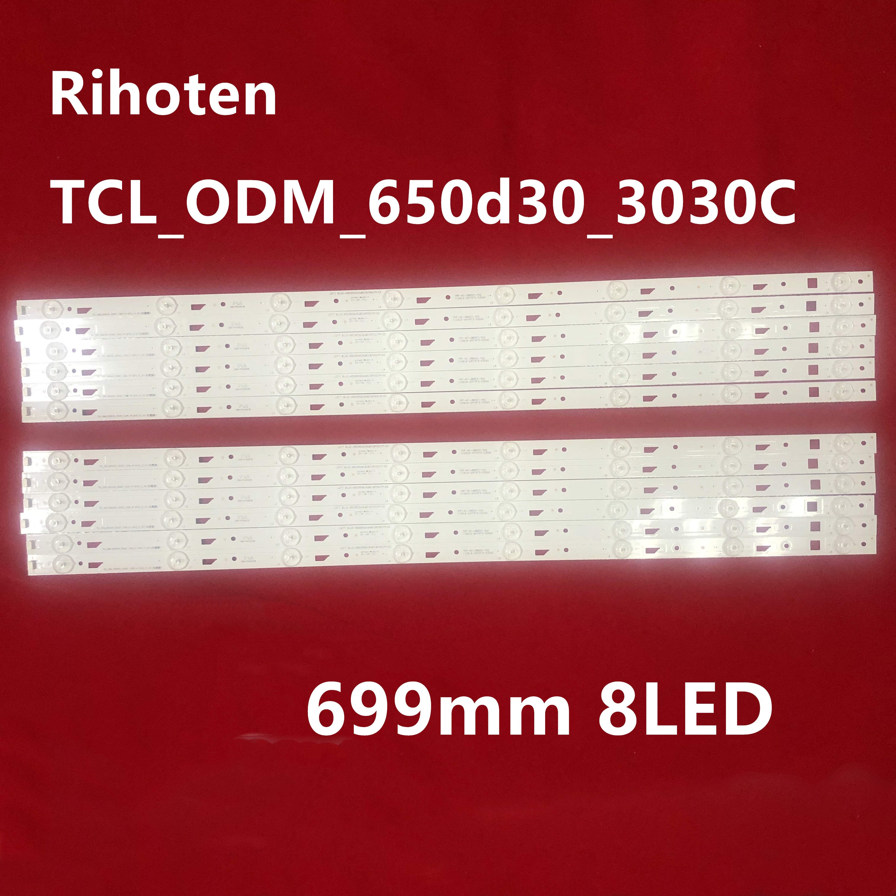 LED backlight strip 8 lamp for Thomson 65UA6606 L65E5800A 4
