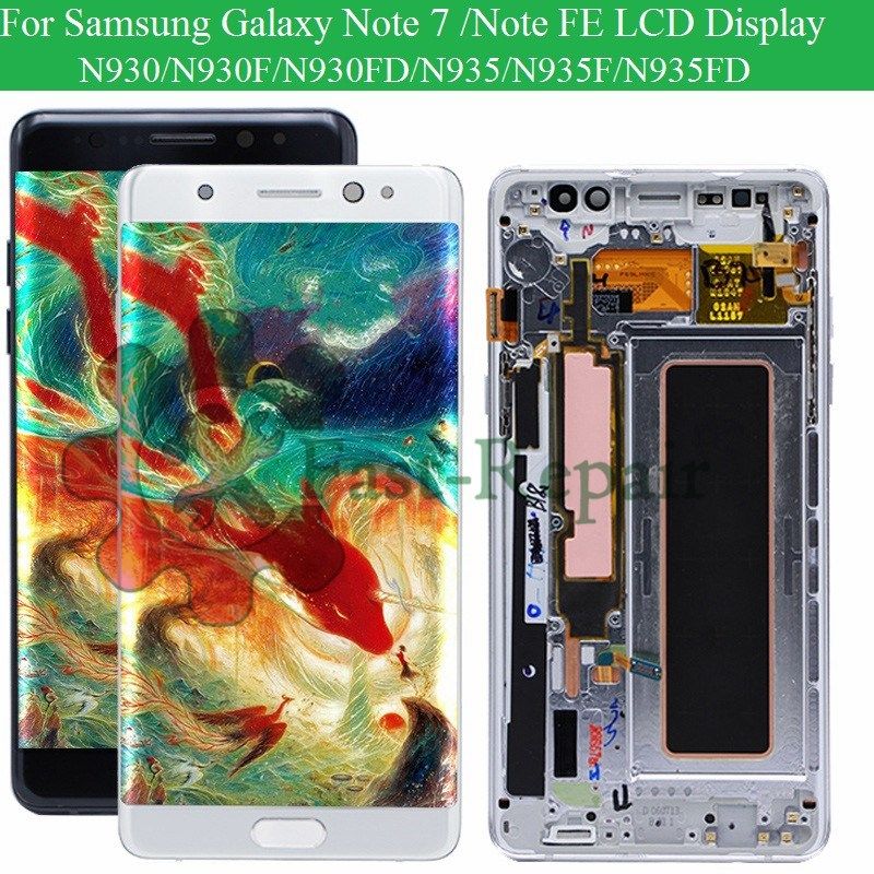 Super AMOLED LCD For Samsung N935F Note FE LCD display touch