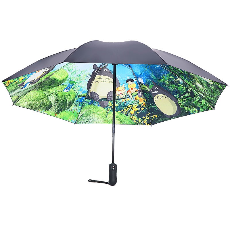 Ghibli Totoro Umbrella Sun Rain Umbrella Parasol Female Pleg