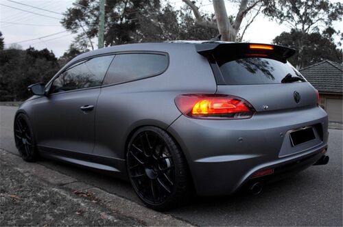 Premium Graphite Matte Gray Vinyl Car Wrap Film Foil Bubble