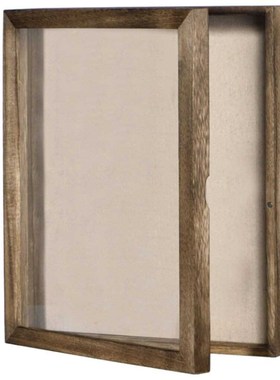 Wooden Frame Display-Case Shadow-Box Photo-Storage-Box Vinta