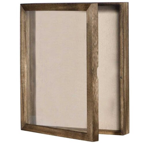Wooden Frame Display-Case Shadow-Box Photo-Storage-Box Vinta