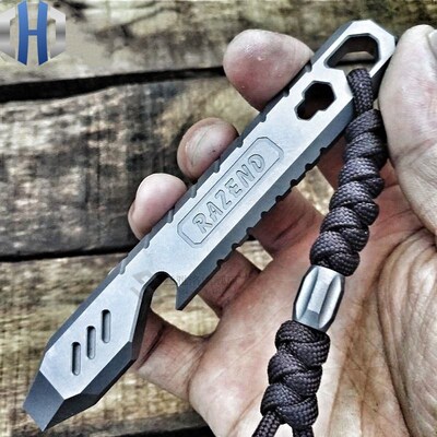 Titanium Alloy Crowbar Multi-function Outdoor Survival Emerg