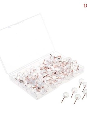 100pcs Rose Gold Pushpins Thumb Thumbtack Board Round  Drawi