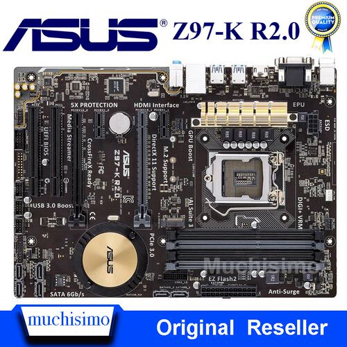 ASS Z97-K R2.0 Original Mainboard LGA 1150 Z97 K R 2.0 DDR3 - 封面