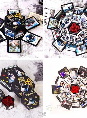 DIY Love Explosion Box Valentine's Day Gift Photo Album Happ