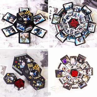 DIY Love Explosion Box Valentine's Day Gift Photo Album Happ
