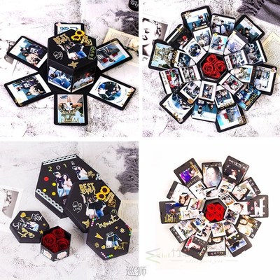 DIY Love Explosion Box Valentine's Day Gift Photo Album Happ