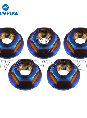 M8 x 1.25mm Pitch DIN6923 Titanium Ti Flange Nut for Motor B