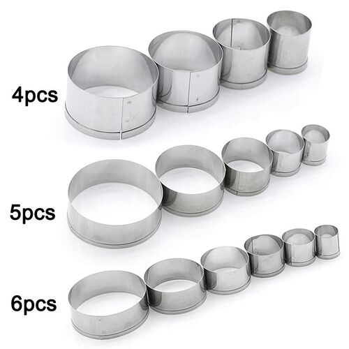 Cake Cookie Mould Cutter Round Circle Shape Stainless Steel