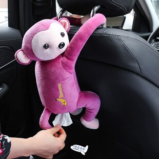 Creative Cartoon Monkey Home Office Car Hanging Paper Napkin