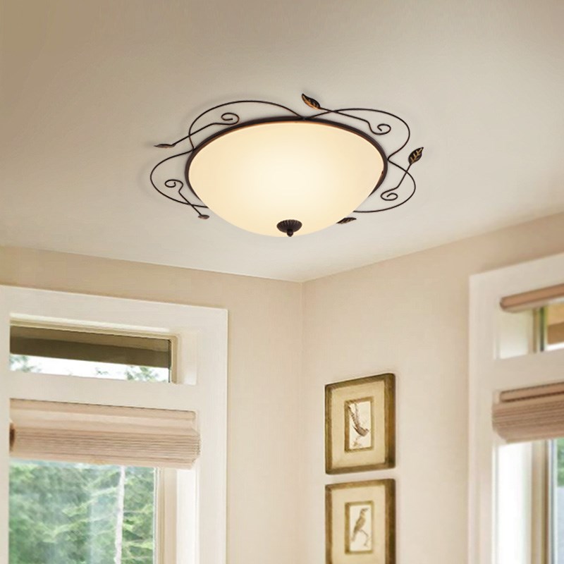 Nordic Led Ceiling Light Vintage Living Room Bedroom Decor L