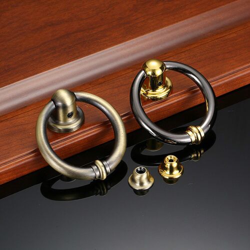 Zinc Alloy Ring Knocker Modern Minimalist Door Security Gree
