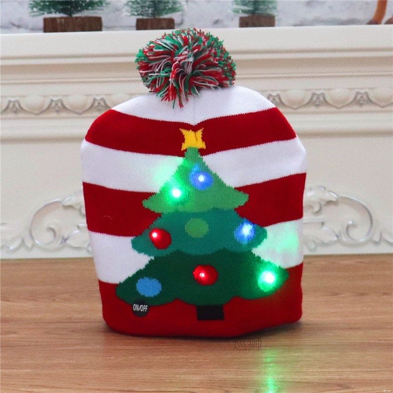 christmas decorations adult children knitted christmas hats