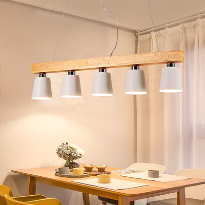 Nordic creative dining table lamp three five E27 study bar b