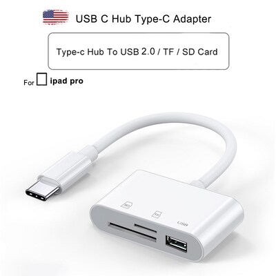 Ingelon Micro Sd Card Reader Usb C 3 In 1 Memory Card Reade