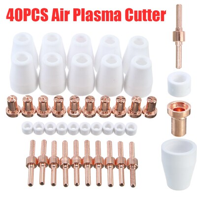 40Pcs Plasma Cutting Welding Torch Cutter Consumables Rings