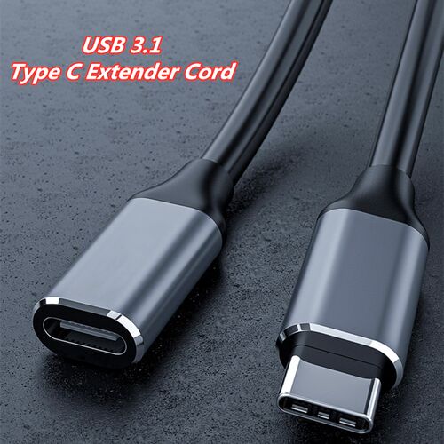 USB3.1 Type C Extension Cable Type C Extender Cord 4K HD Ma