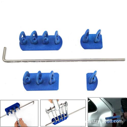 4pcs/5pcs Chain Glue Tabs With L Sticks Car Dent Repair Tool