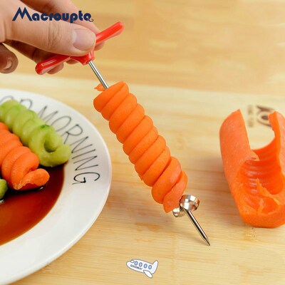 Vegetables Spiral Knife Carving Tool Potato Carrot Cucumber