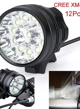 30000 Lumen 12*T6 LEDs 3 Modes Bicycle Lamp front Headlight