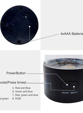 LED Remote Control Fantasy Jellyfish Lamp USB/Battery Powere