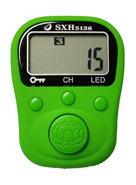 6 digital LCD electrical hand tally ring counter rechargeabl