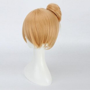 Girl's Deluxe Green Tinker bell Fairy Costume Wig Tinker Bel