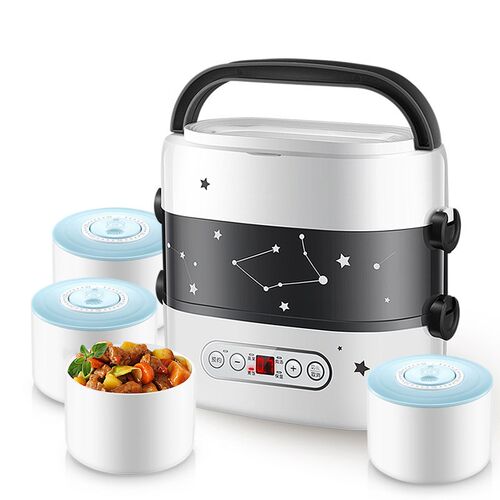 Appointt time electric lunch box double-layer four cerac fre