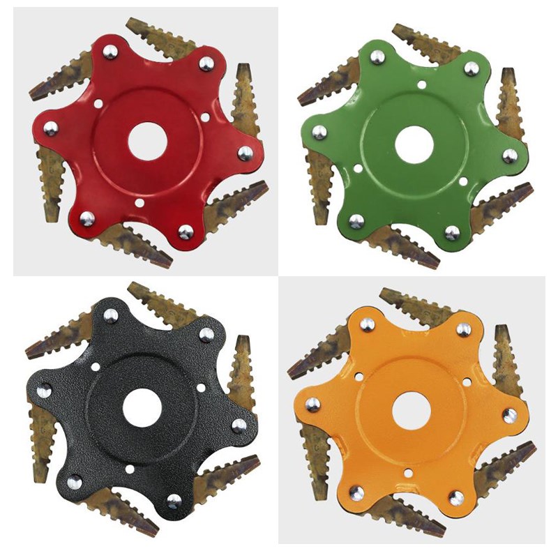 FGHGF 6 Blades Cutter Head Grass Trimmer Brush Weed Sharp Cu