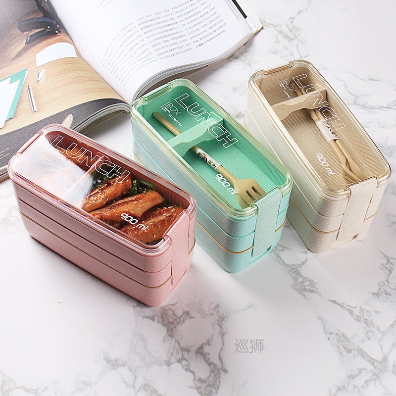 900ml Food Container for Food Bento Box Japanese Thermal Sna