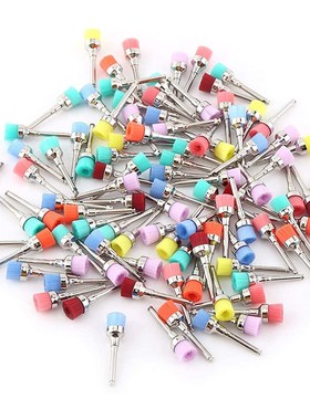100pcs Dental Prophy Brush Dental Lab Nylon Latch Small Flat