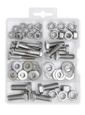 304 Stainless Steel bolts and nuts and washers assortment ,6