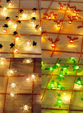 Battery Snow Flakes String Light  Merry?Christmas Decoration