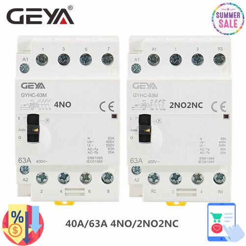 GYHC 4P 40A 63A 2NC2NO OR 4NO 220V/230V 50/60HZ Din Rail Hou