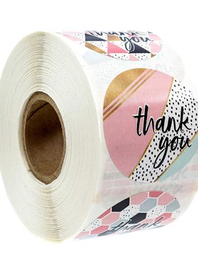8 designs of thank you stickers seal labels 50-500pcs labels