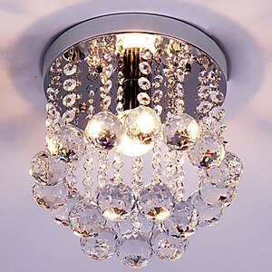 40W Flush Mount E14 K9 Crystal / Mini Style Modern Chandelie