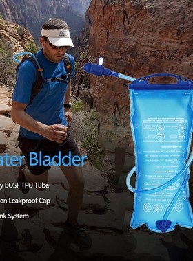 Portable TPU Water Bag 2L Hydration System Bladder Backpack